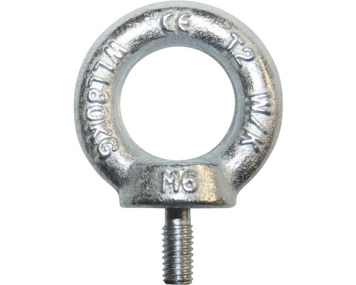 Ringschraube 4 x 30mm - schwarz Ösenschraube 