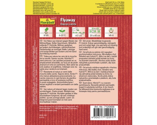 FloraSelf Select Flyaway Möhren Samenpackung
