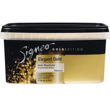 Signeo Elegant Gold Wandfarbe im Eimer, ein Liter