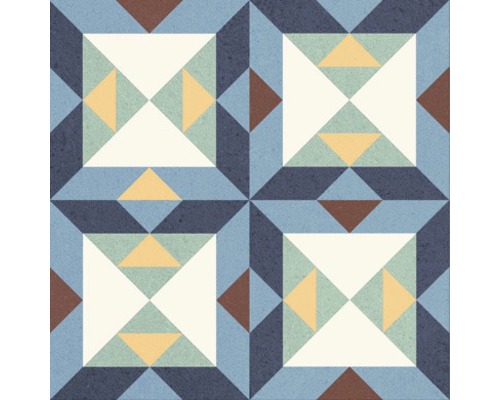 Muster einer dekorativen Fliese mit geometrischen Formen