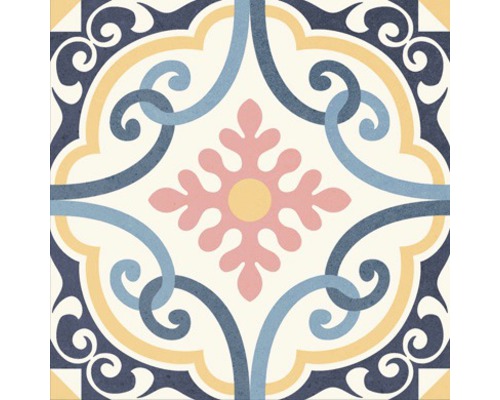 Dekorative Fliese mit floralem Muster