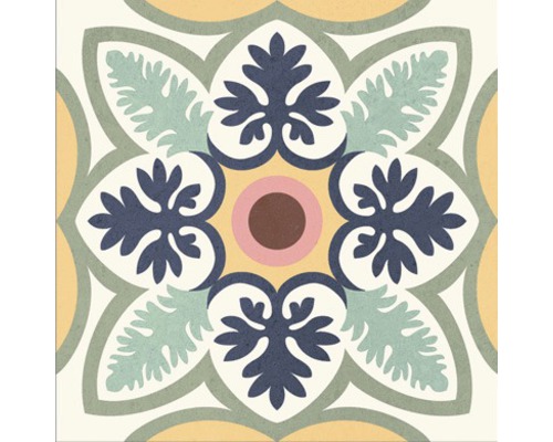 Dekorative Fliese mit floralem Muster