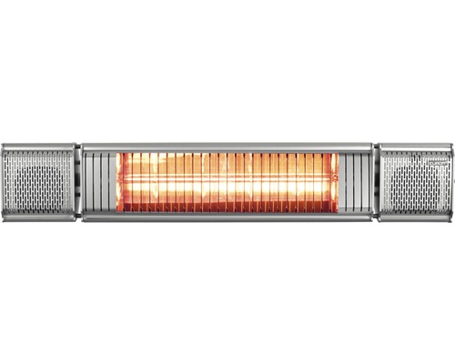 Terrassenstrahler Eurom Heat&Beat grau 2000 Watt IP 65 (staubdicht und strahlwassergeschützt)