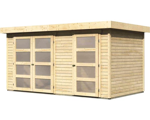 Holzgartenhaus mit Fenstern