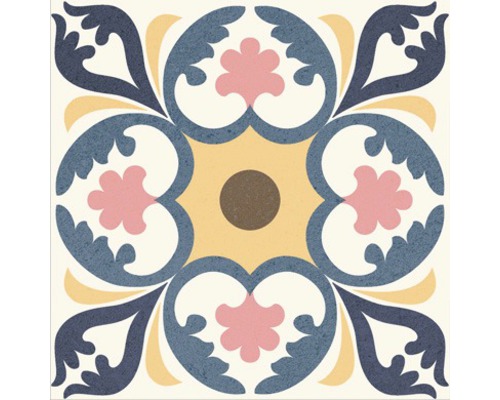 Dekorative Fliese mit floralem Muster