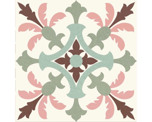 Dekorative Fliese mit floralem Muster