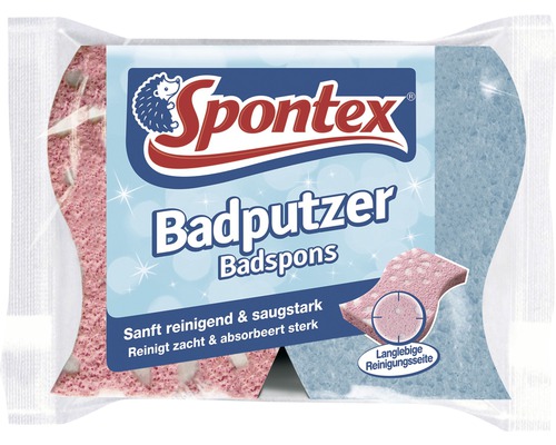 Spontex Badputzer 2 Stück Spontex Badspons, Reinigungsschwamm für das Badezimmer