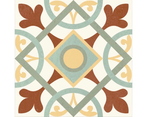 Dekorative Bodenfliese mit geometrischem Muster