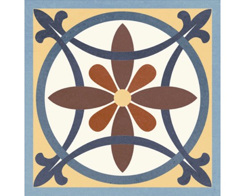 Dekorative Fliese mit Blumenmuster für den Innenbereich