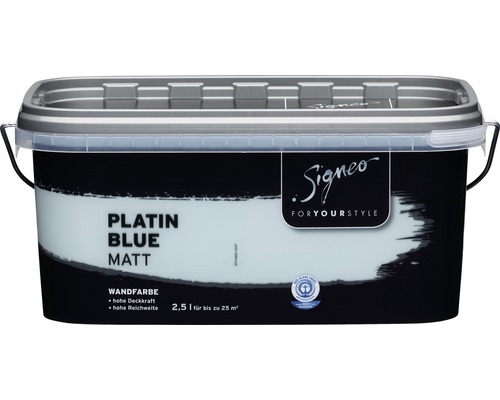 Wandfarbe SIGNEO Platin Blue 2,5 l