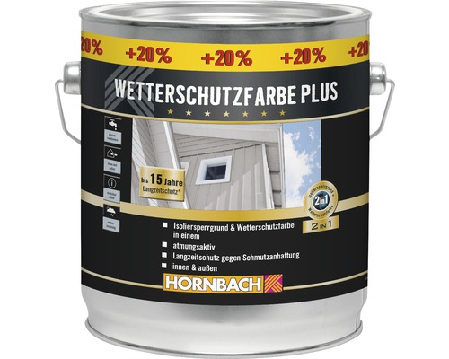 Wetterschutzfarbe Plus Farbdose von Hornbach