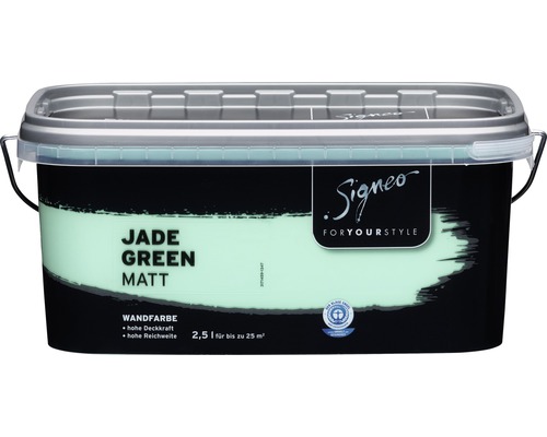 Wandfarbe SIGNEO Jade Green 2,5 l