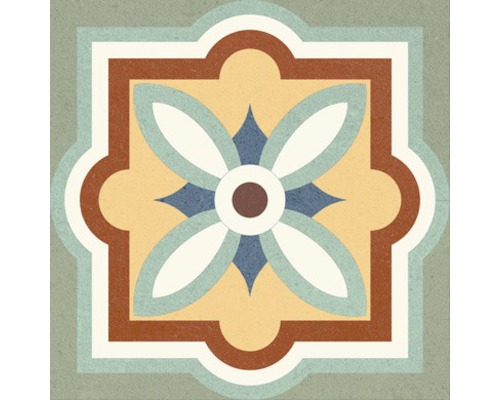 Dekorative Fliese mit floralem Muster für den Innenbereich