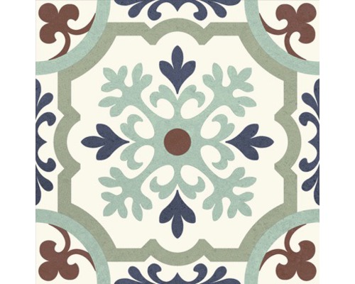Dekorative Bodenfliese mit Ornamentmuster