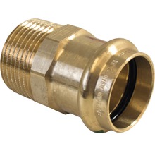 Messingfitting mit Außengewinde und Pressanschluss