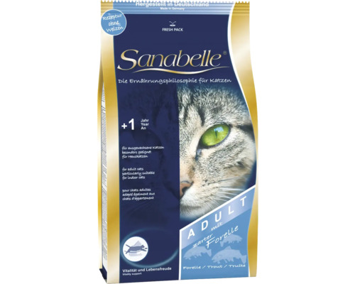 Sanabelle Adult Katzenfutter mit Forelle, geeignet für Hauskatzen