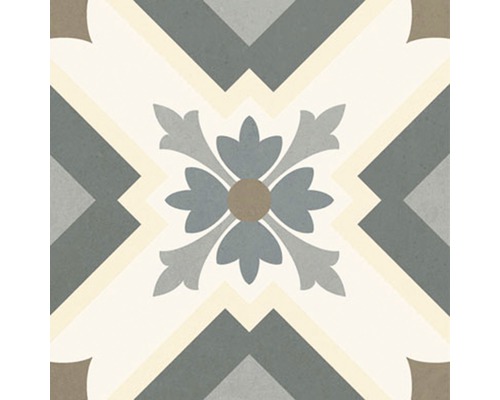 Feinsteinzeug Wand- und Bodenfliese Heritage taco grey in 76 verschiedenen Motiven 16,5 x 16,5 cm