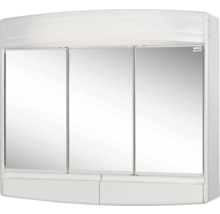 Spiegelschrank Sieper Topas eco 60 x 18 x 53 cm weiß 3-türig LED IP 20-thumb-0