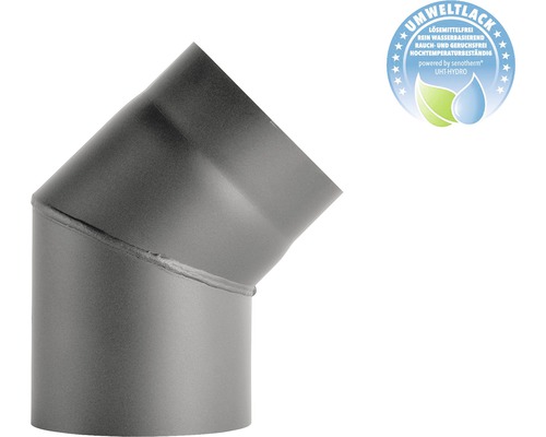 Ofenrohr Bogen 45° Mit Reinigungstür – 150 Mm Durchmesser, Stahl, Hitzebeständig Bis 500°C