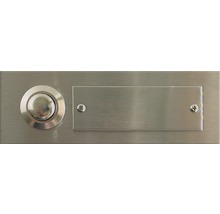 Türklingel mit Namensschild aus Metall