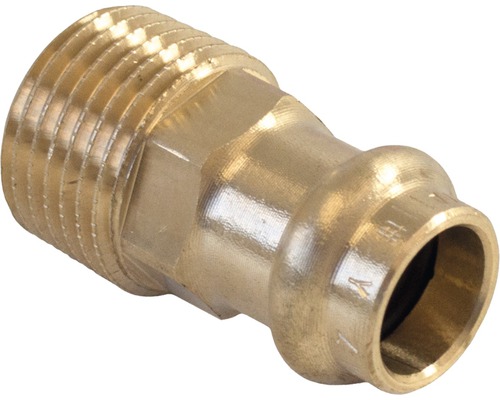 Viega Sanpress Pressfitting mit SC-Contur Übergangsstück 42mmx1 1/4" AG 297930 Messingfitting mit Außengewinde und Pressanschluss