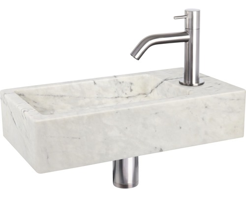 Waschtisch aus Marmor mit Armatur