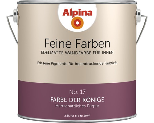 Alpina Feine Farben konservierungsmittelfrei Farbe der Könige 2,5 L Alpina Feine Farben Farbe der Könige Innenwandfarbe 2.5L