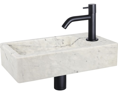 Waschtisch aus Marmor mit Armatur
