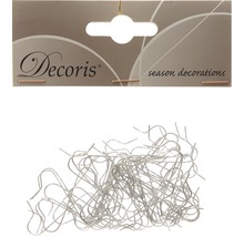 Packung silberfarbene Aufhänger für Weihnachtsbaumkugeln