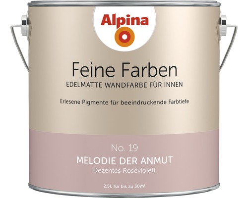 Alpina Feine Farben konservierungsmittelfrei Melodie der Anmut 2,5 L Alpina Feine Farben Innenwandfarbe, 2,5 Liter, Farbton Melodie der Anmut