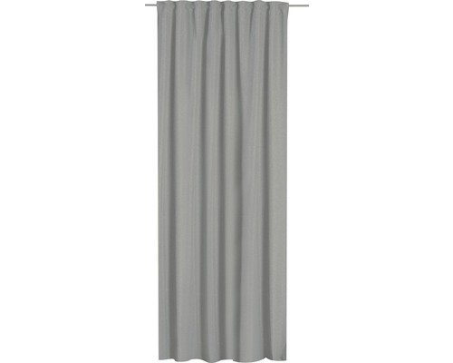 Vorhang mit Gardinenband Sundown grau 140x255 cm