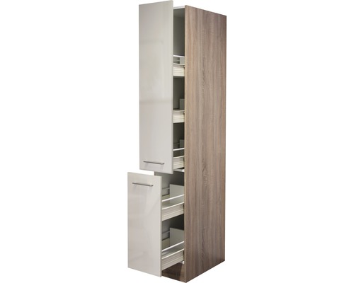 Flex Well Apothekerschrank Nepal BxTxH 30 x 57 x 200 cm kaschmir glänzend zerlegt 00007580 Flex Well Apothekerschrank Nepal BxTxH 30 x 57 x 200 cm kaschmir glänzend zerlegt 00007580