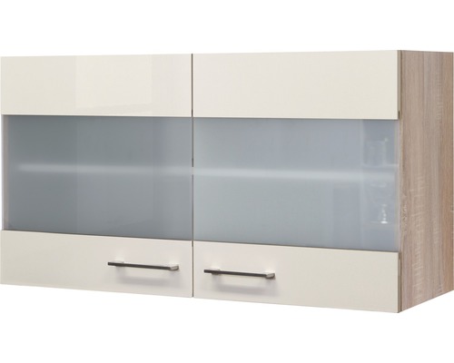 Glas-Hängeschrank Flex Well Nepal Breite 100 cm kaschmir glänzend