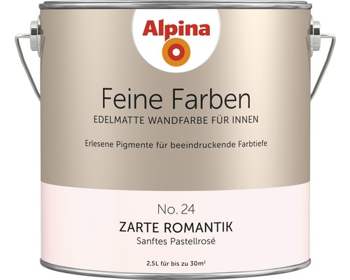 Alpina Feine Farben konservierungsmittelfrei Zarte Romantik 2,5 L Alpina Feine Farben Innenwandfarbe, Zarte Romantik, 2,5 Liter Dose