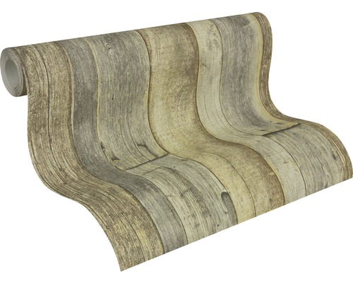 Tapetenrolle mit Holzoptik