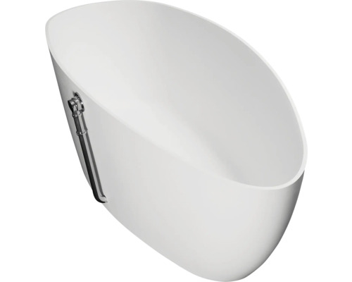 Freistehende Badewanne mit Überlaufgarnitur