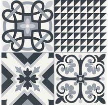 Feinsteinzeug Wand- und Bodenfliese Heritage black in 19 verschiedenen Motiven 33,15 x 33,15 cm-thumb-4