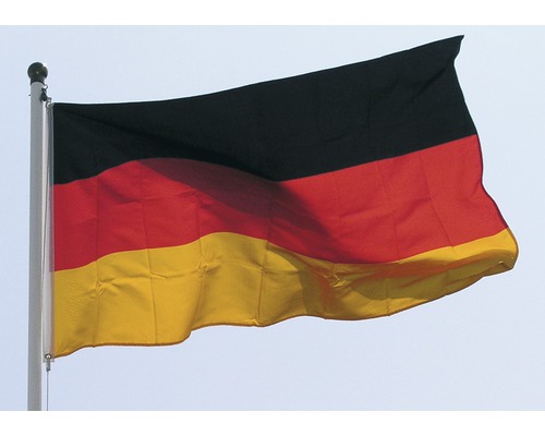 Deutschland Flagge 90 X 150 Cm – Mit Ösen, Wetterfest, Aus 100% Polyester, UV-beständig