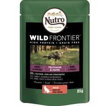 Nutro Wild Frontier Katzenfutter Pastete mit Truthahn und Huhn für ausgewachsene Katzen, 85g
