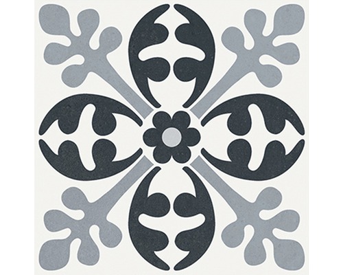 Fliese mit floralem Muster