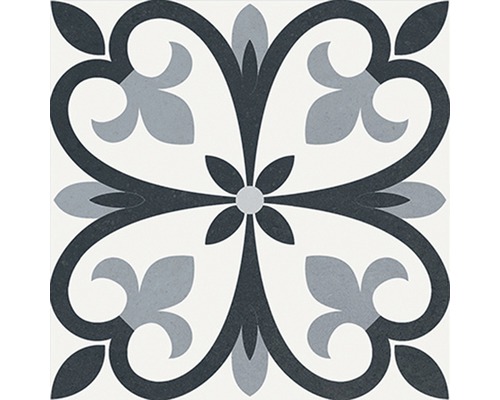 Dekorfliese mit floralem Muster