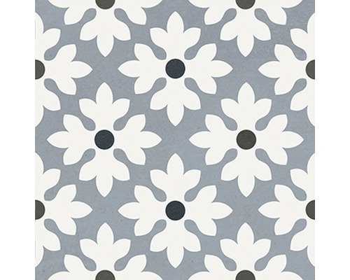 Fliesenmuster mit floralem Motiv