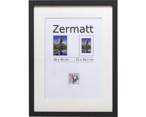 Bilderrahmen Holz Zermatt schwarz 30x40 cm
