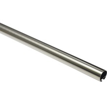 Gardinenstange mit Innenlauf I Windsor edelstahl-optik 240 cm Ø 25 mm