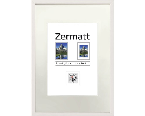 Bilderrahmen Posterrahmen Holz Zermatt weiß 61x91,5 cm-0