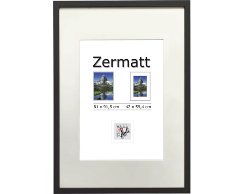 Bilderrahmen Posterrahmen Holz Zermatt schwarz 61x91,5 cm