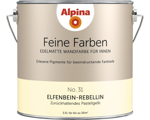 Alpina Feine Farben konservierungsmittelfrei Elfenbein-Rebellin 2,5 l