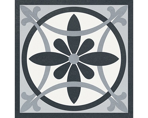 Dekorfliese mit floralem Muster