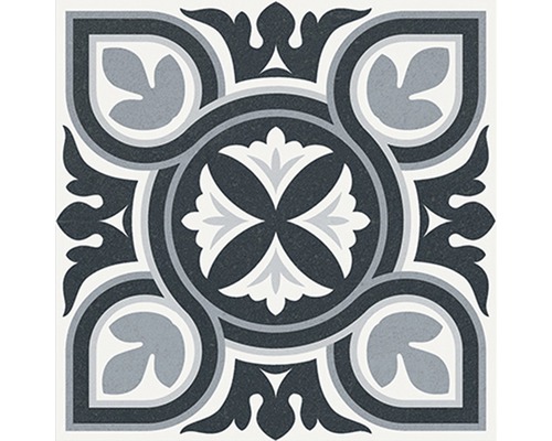 Dekorative Bodenfliese mit Ornamentmuster