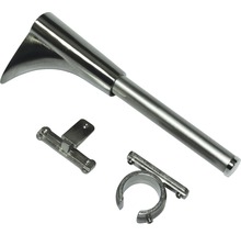 Metallischer Kleiderhaken mit Zubehör zur Wandmontage